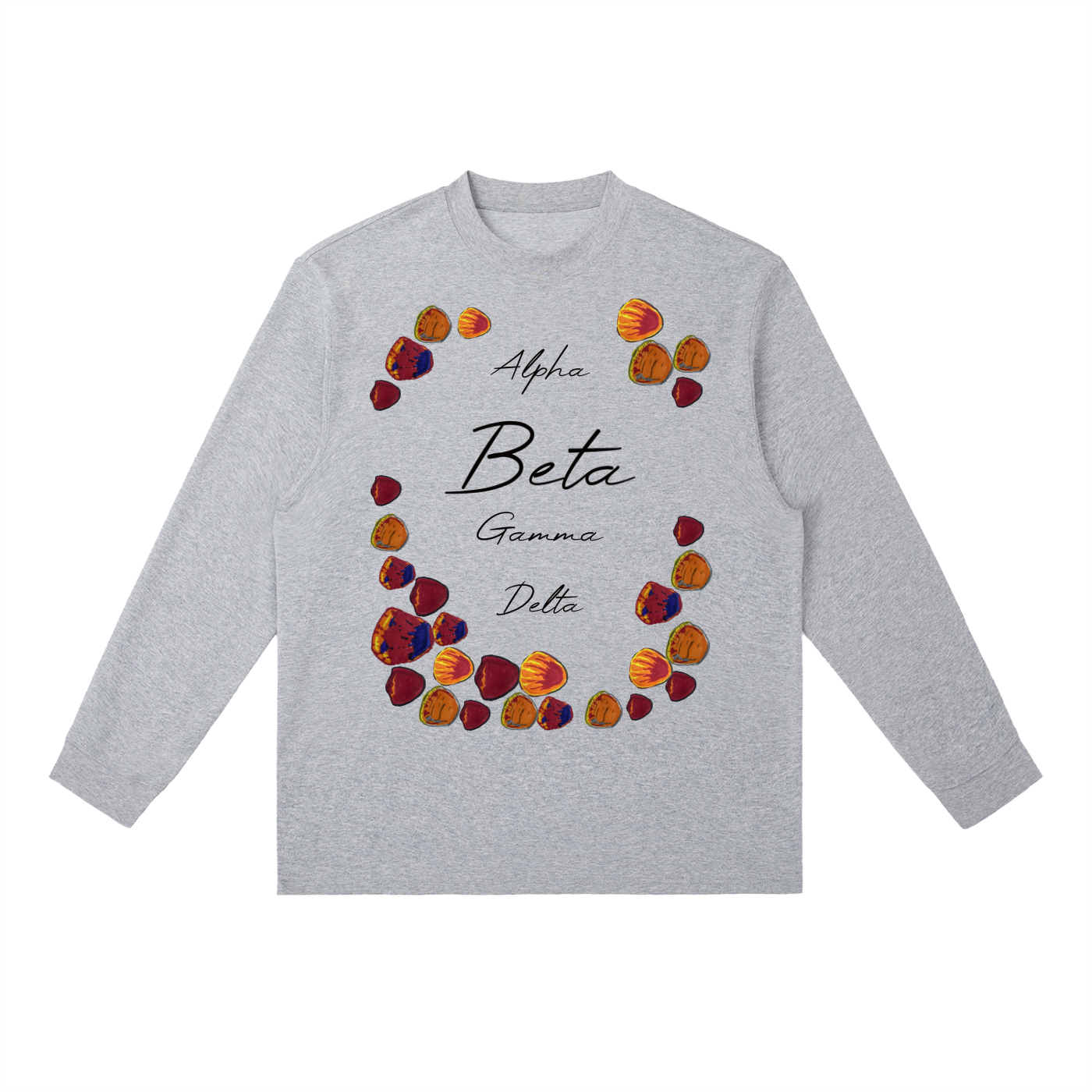 Beta Fish Essential Crewneck Long-Sleeve T-Shirt
