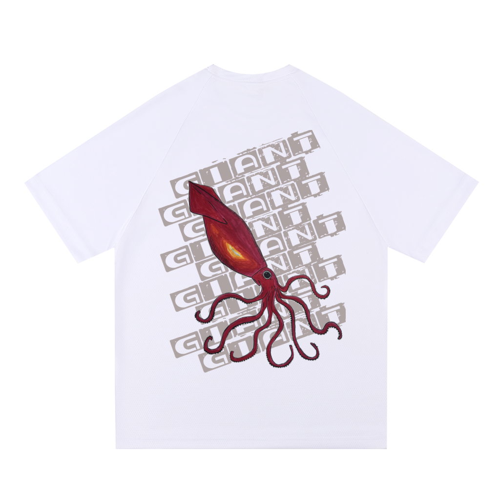 Giant Squid Raglan Sleeve Mesh T-Shirt