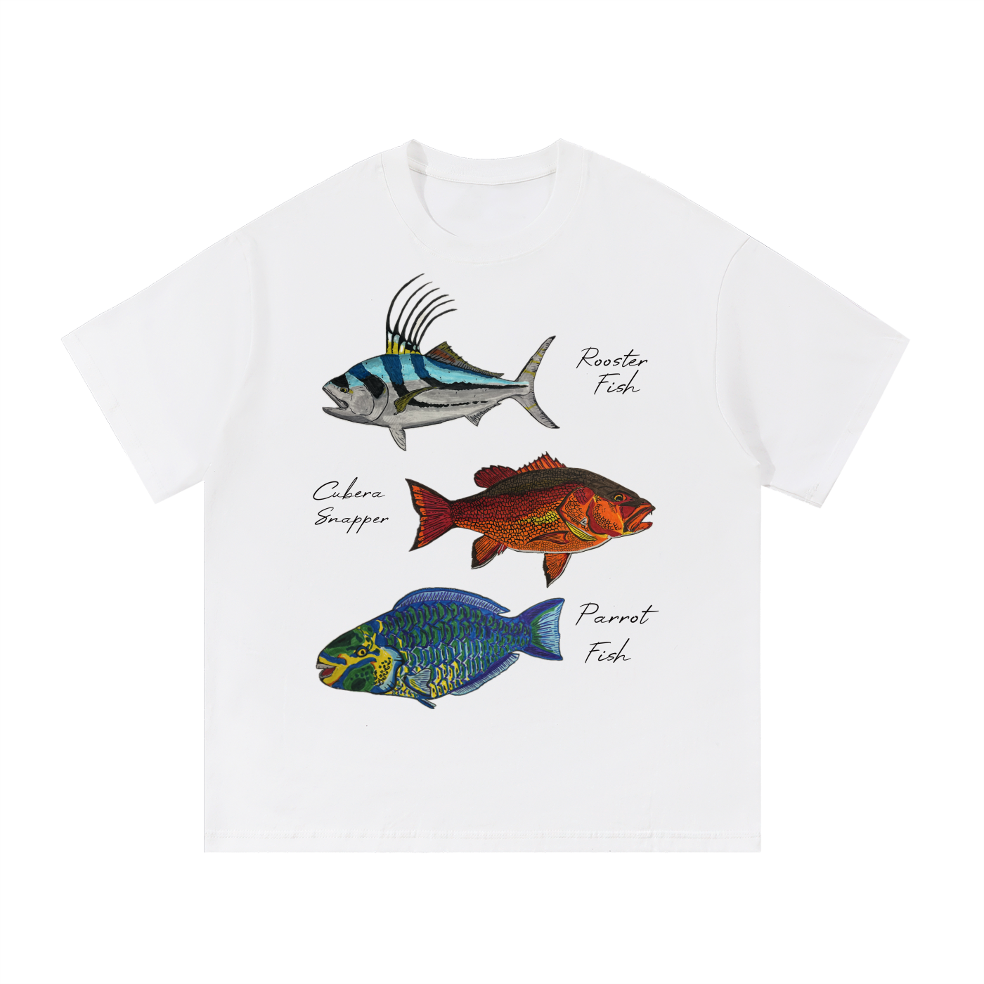 Tropical Reef Mix Essential Cotton T-Shirt