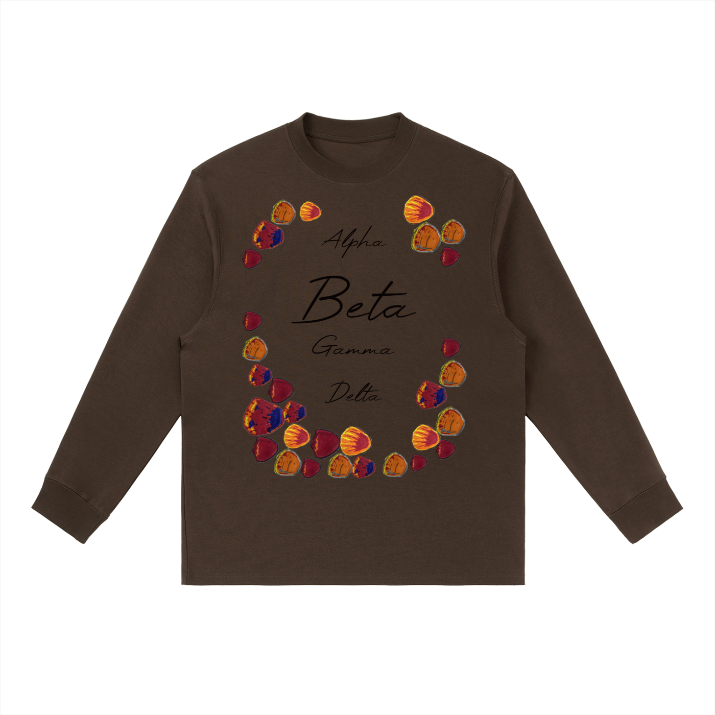 Beta Fish Essential Crewneck Long-Sleeve T-Shirt