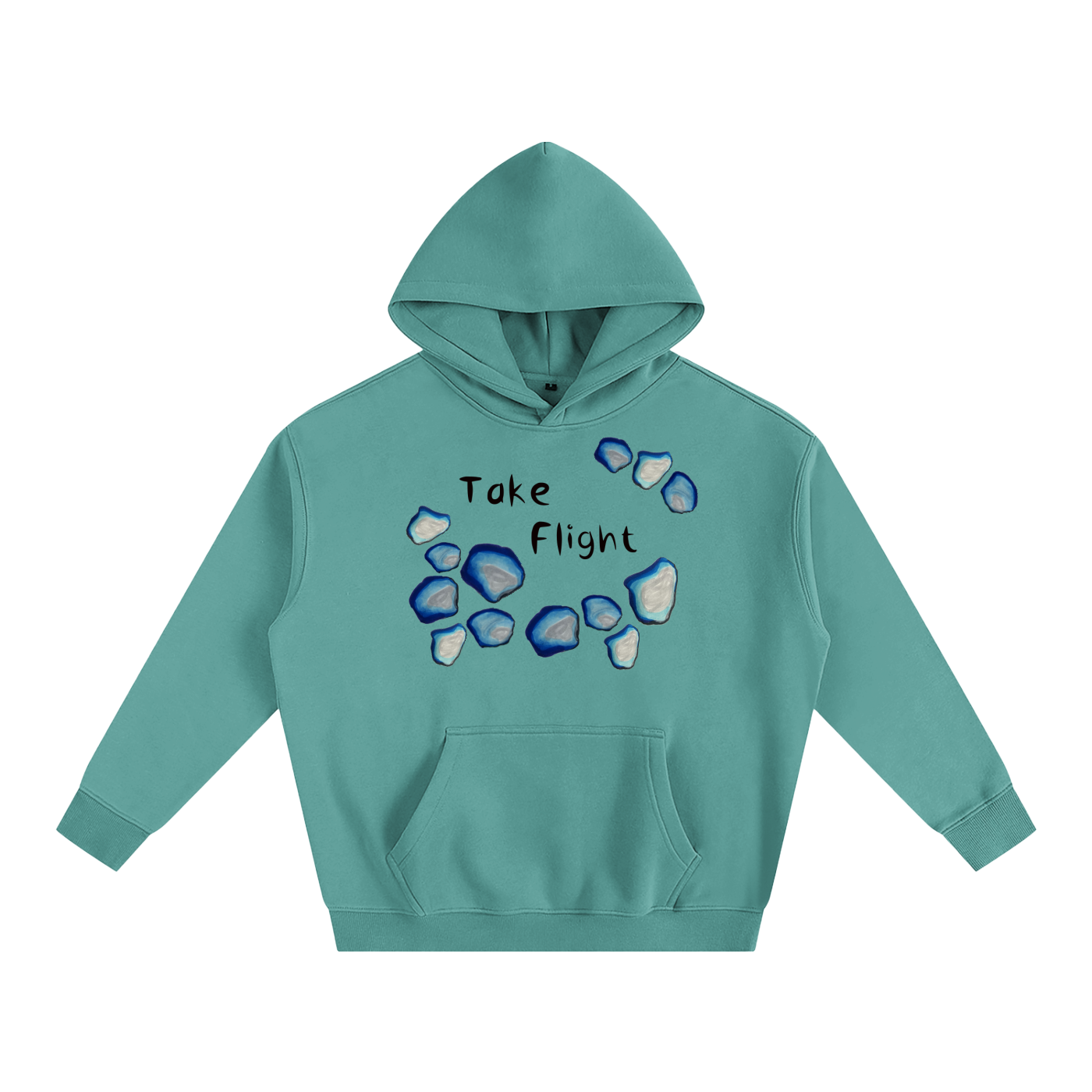 Flying Fish Oversize Fleeced Hoodie