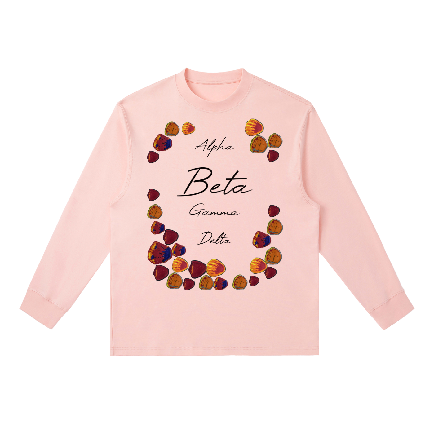 Beta Fish Essential Crewneck Long-Sleeve T-Shirt