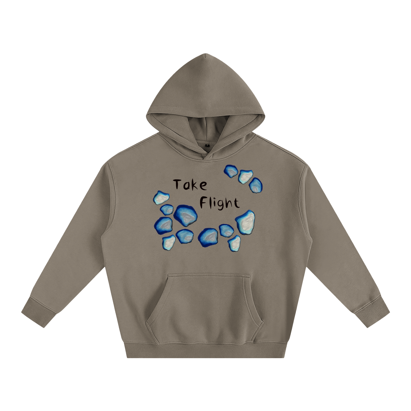 Flying Fish Oversize Fleeced Hoodie