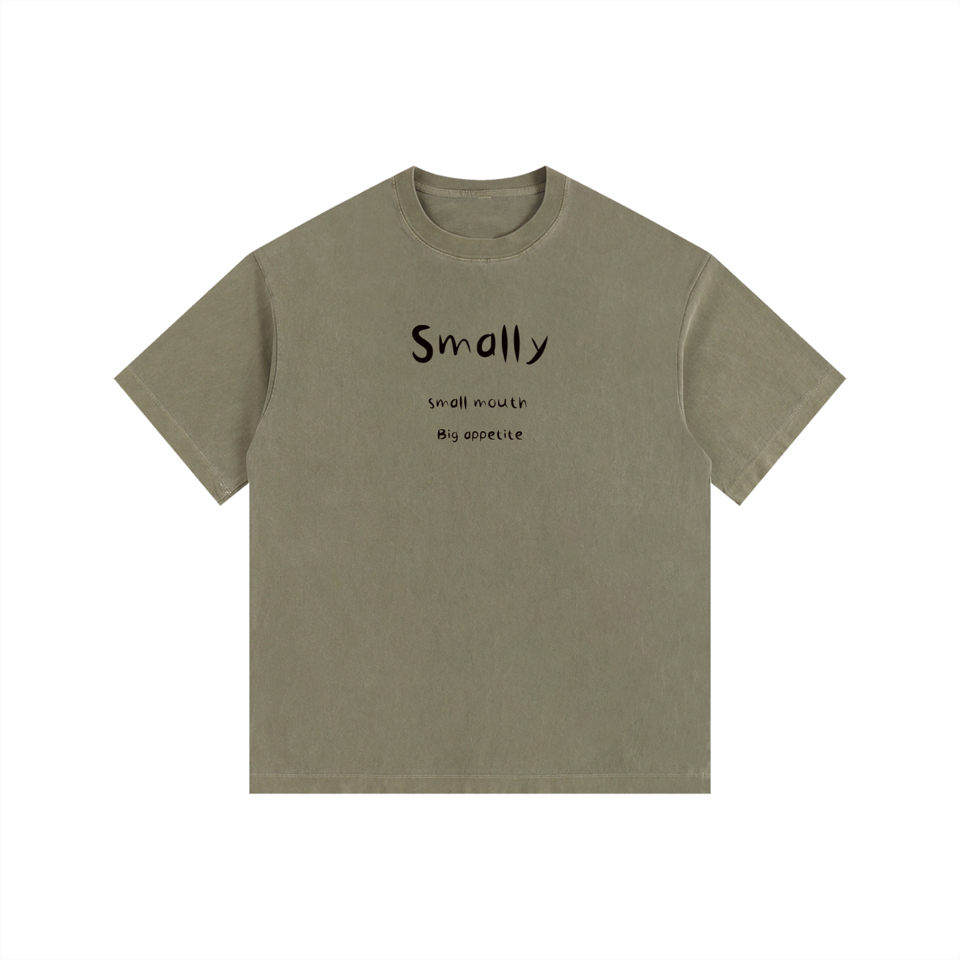 Small-mouth Bass Vintage Washed Oversized Cotton T-Shirt