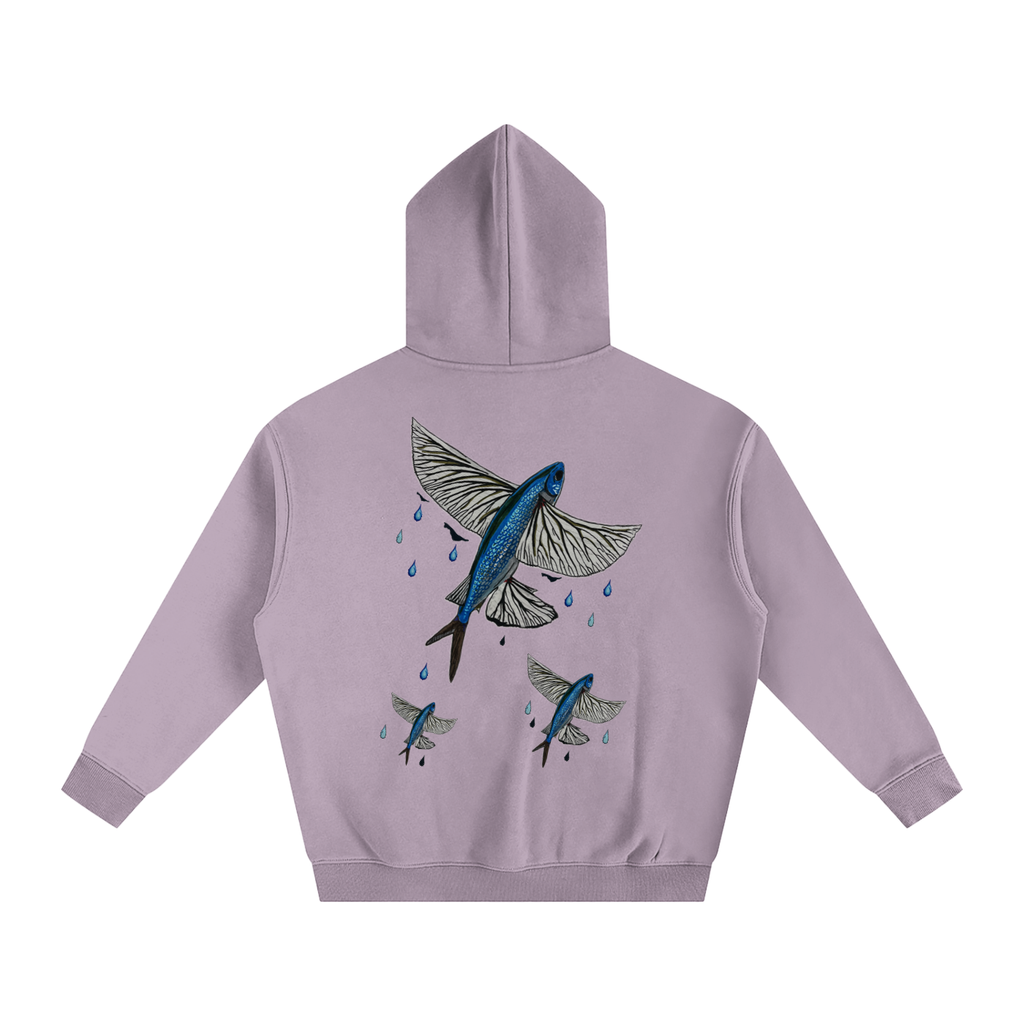 Flying Fish Oversize Fleeced Hoodie