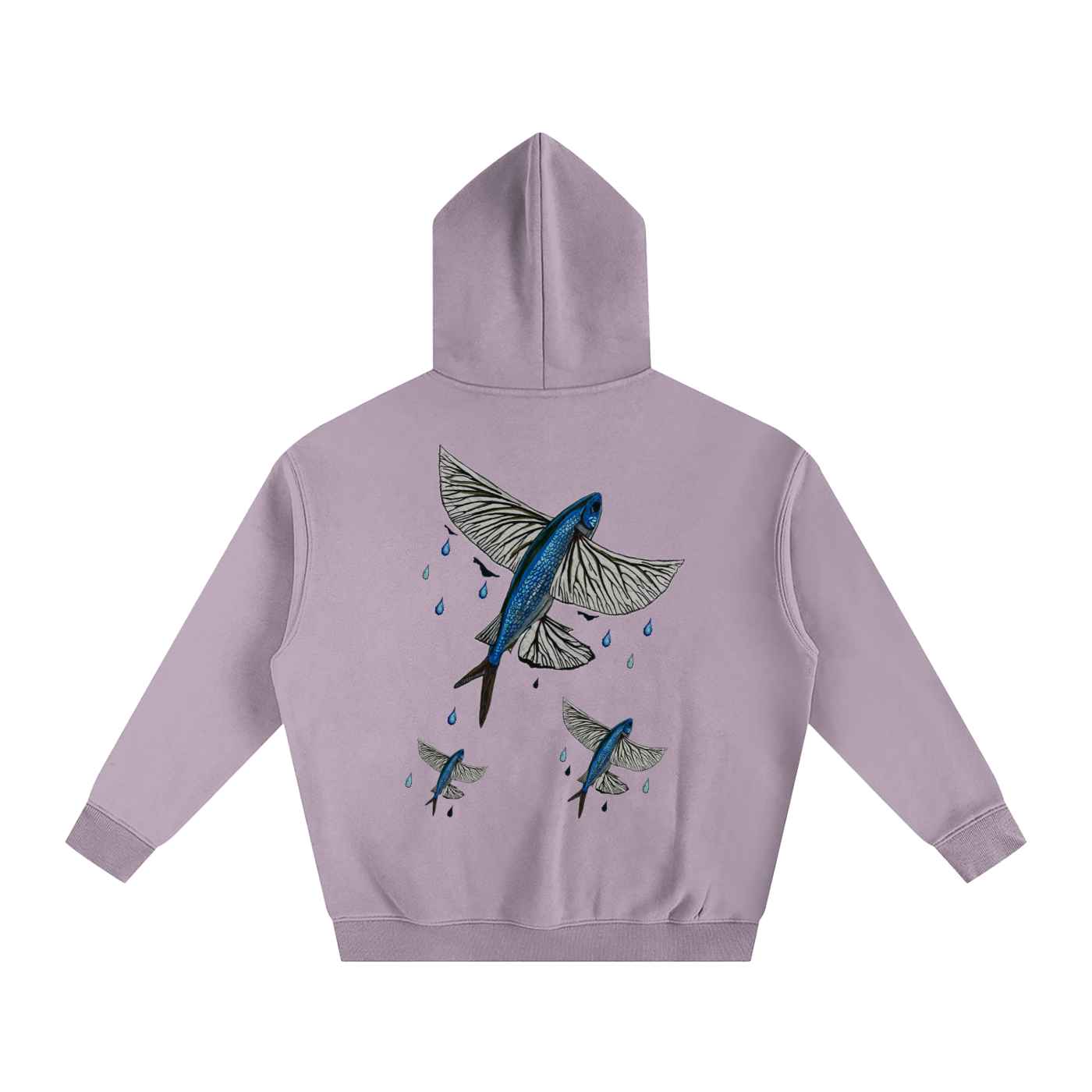 Flying Fish Oversize Fleeced Hoodie