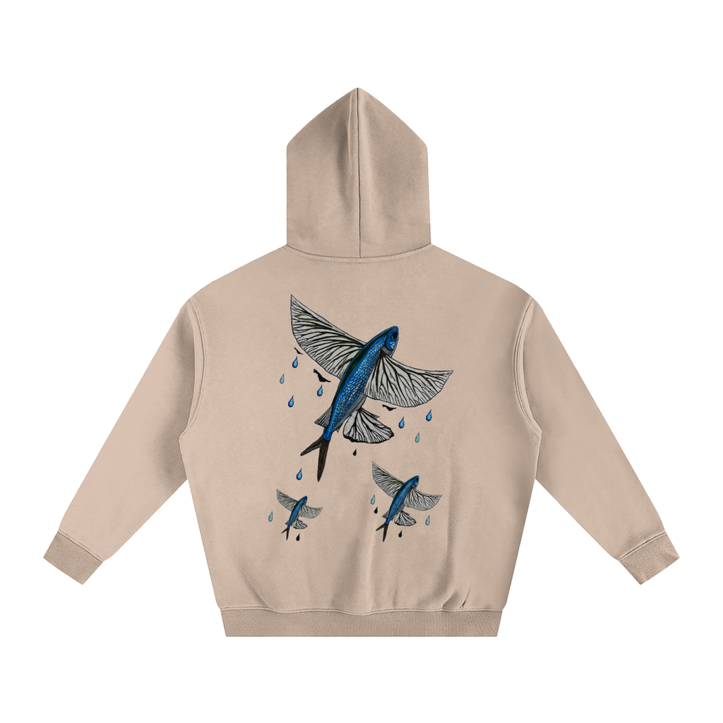 Flying Fish Oversize Fleeced Hoodie
