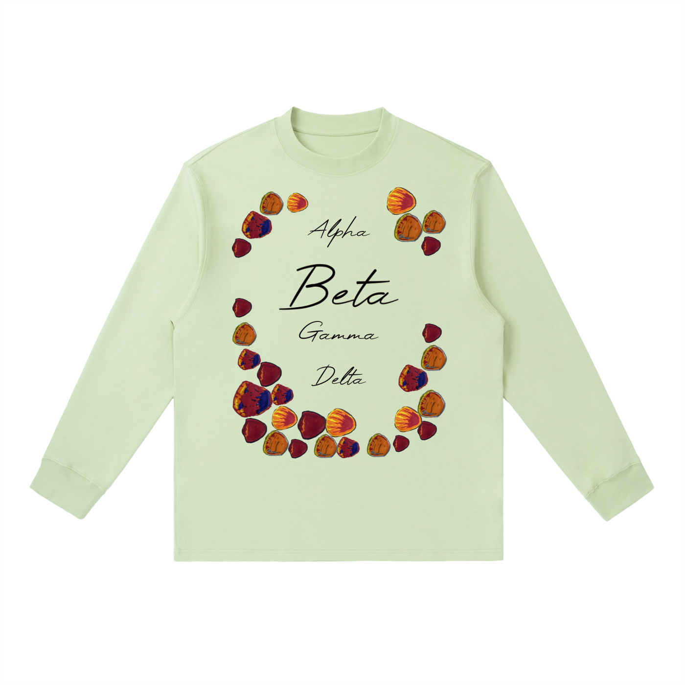 Beta Fish Essential Crewneck Long-Sleeve T-Shirt
