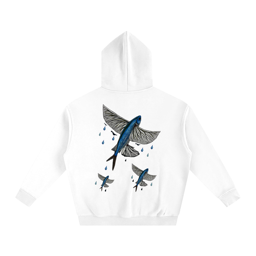 Flying Fish Oversize Fleeced Hoodie