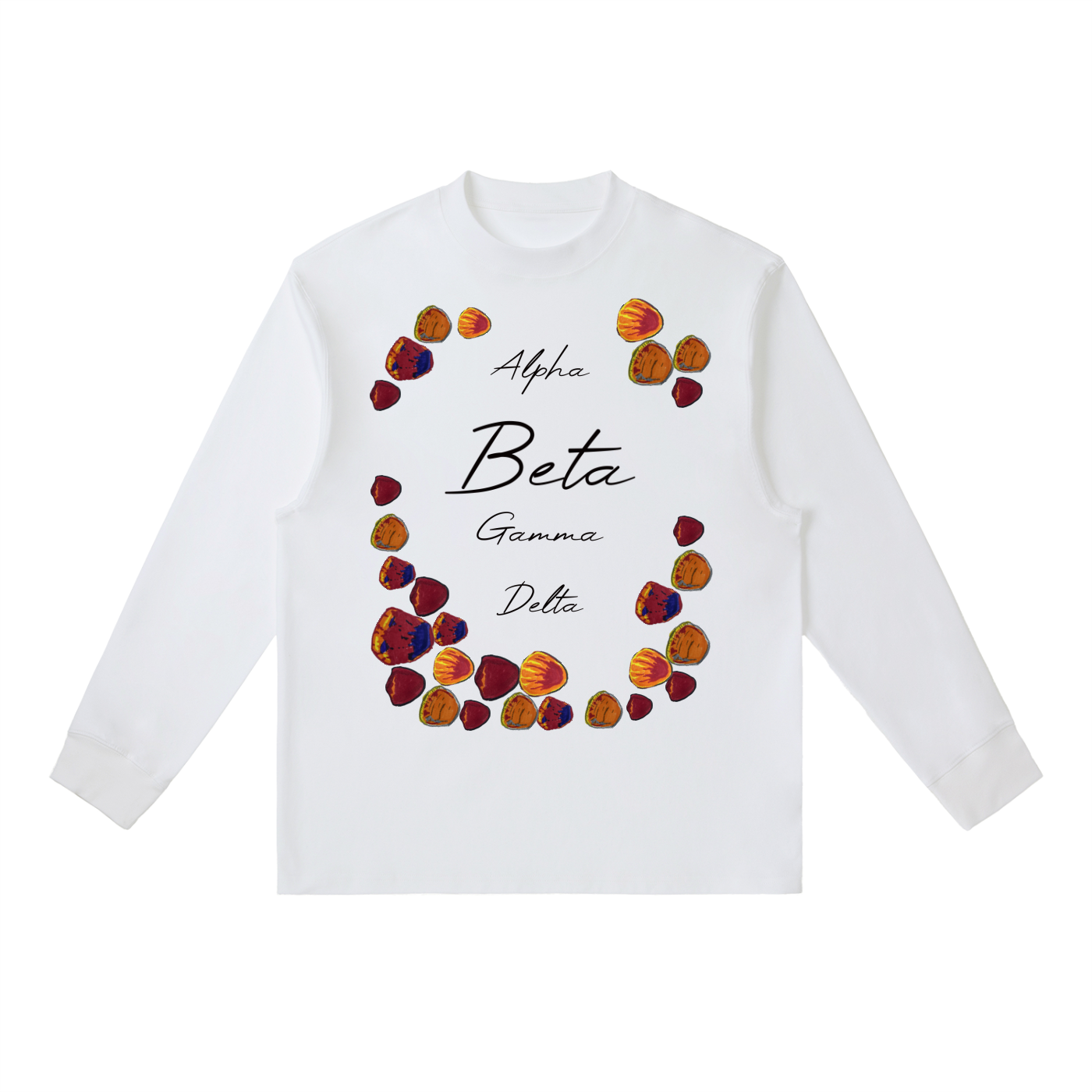 Beta Fish Essential Crewneck Long-Sleeve T-Shirt