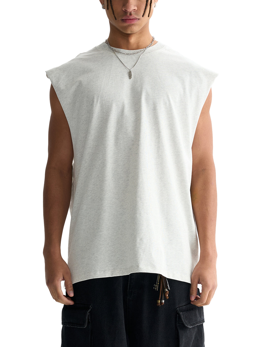 Gangster fish Raw Edge Cotton Tank Top