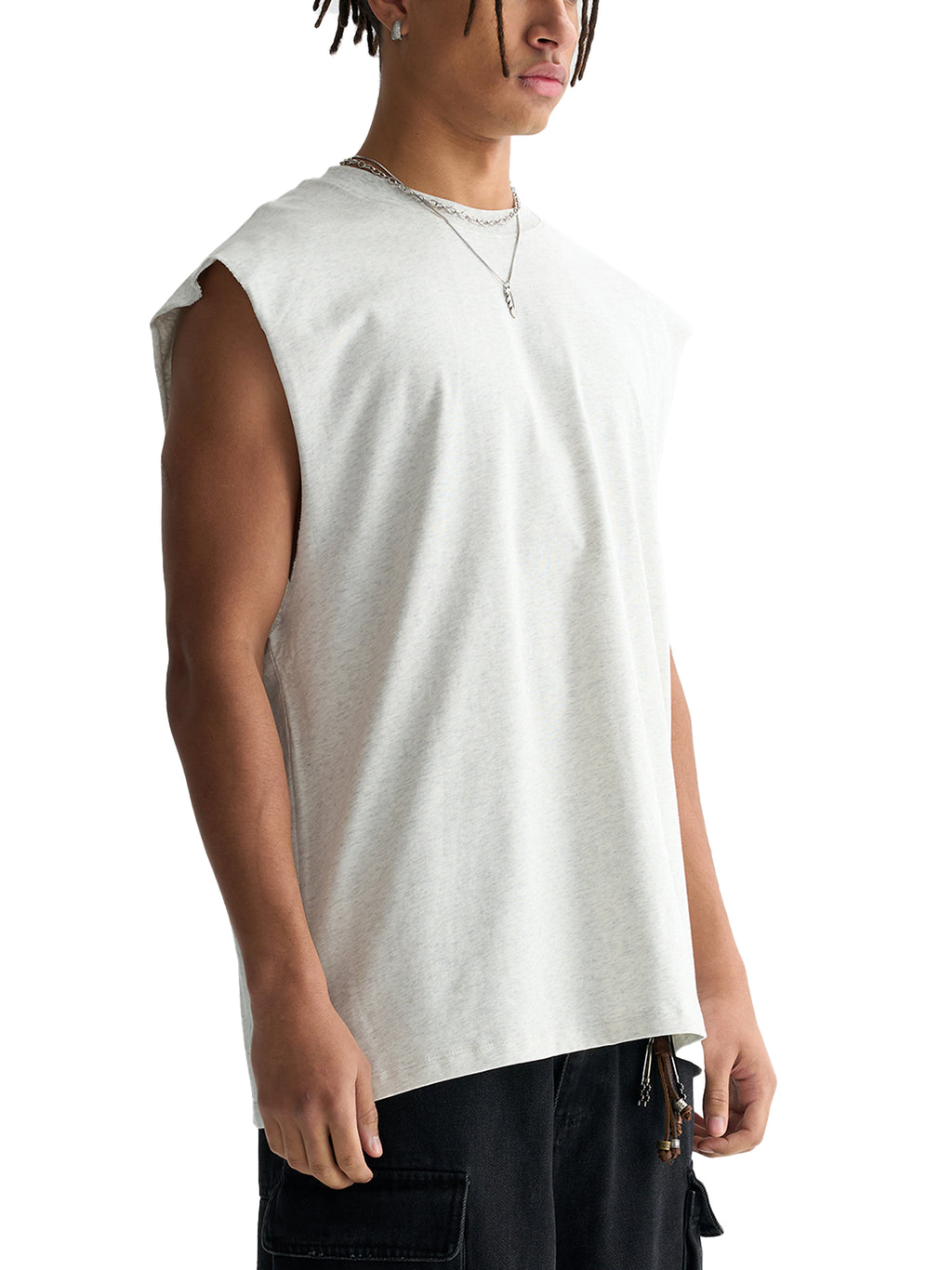 Gangster fish Raw Edge Cotton Tank Top